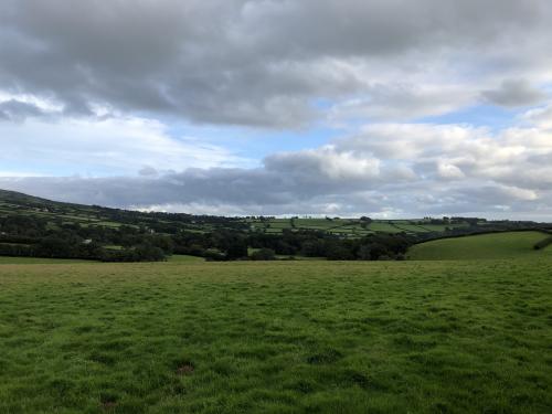 Beautiful autumn evening in Peter Tavy